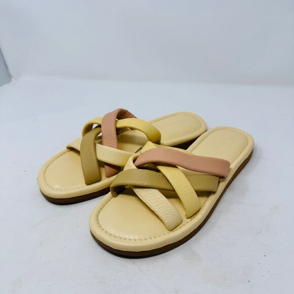 Madewell Leeandra Slide Sandals Size 9 Braided Crisscross Neutral Slip-On - Picture 11 of 11